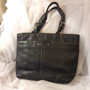 EUC Coach Pebbled Leather Hamilton Large Tote F13083 Vintage 2008